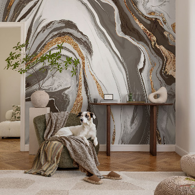 Vlies fotótapéta hálószobába Márvány örvények