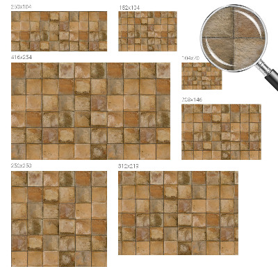 Fali poszter tapéta Rusztikus mozaik