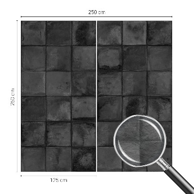 Fotótapéta nappaliba Szürke csempék