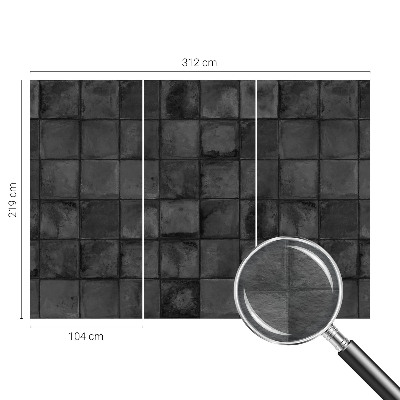 Fotótapéta nappaliba Szürke csempék