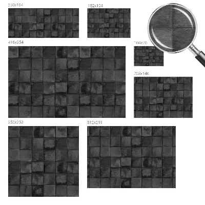 Fotótapéta nappaliba Szürke csempék