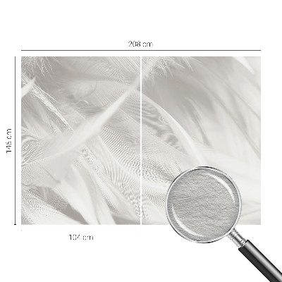 Vlies fotótapéta nappaliba Finom tollak