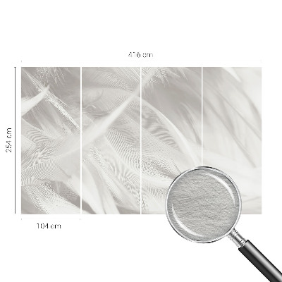 Vlies fotótapéta nappaliba Finom tollak