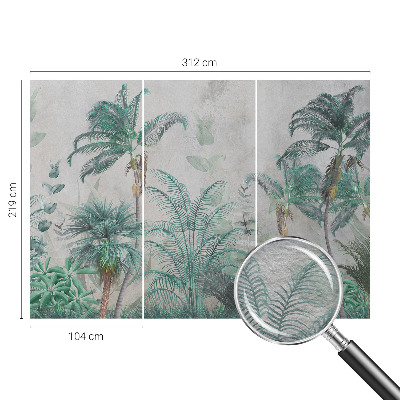 Vlies fotótapéta hálószobába Egzotikus oázis