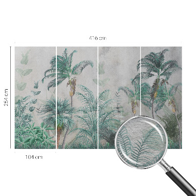 Vlies fotótapéta hálószobába Egzotikus oázis