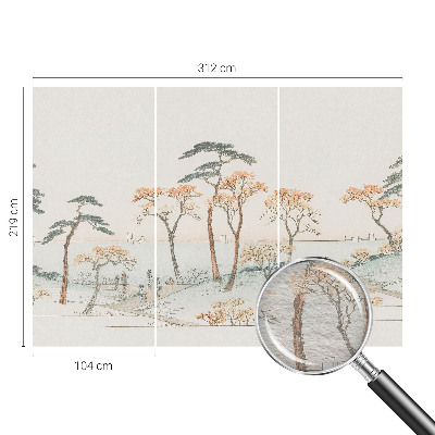 Dekoratív fotótapéta nappaliba Békés táj