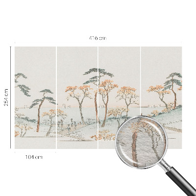 Dekoratív fotótapéta nappaliba Békés táj