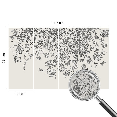 Vlies fotótapéta Virágminta