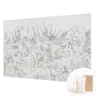 Vlies fotótapéta hálószobába Erdei állatok