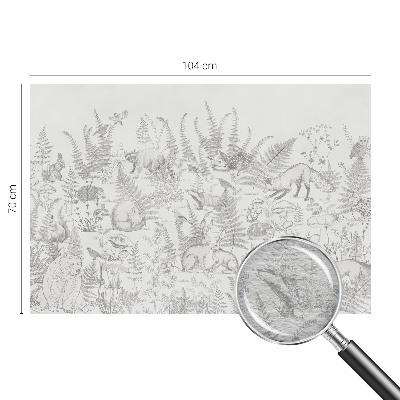 Vlies fotótapéta hálószobába Erdei állatok