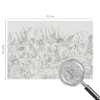 Vlies fotótapéta hálószobába Erdei állatok