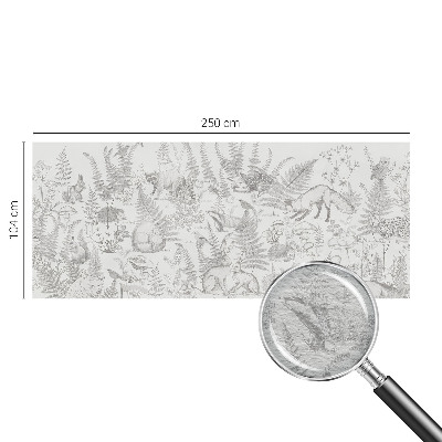 Vlies fotótapéta hálószobába Erdei állatok