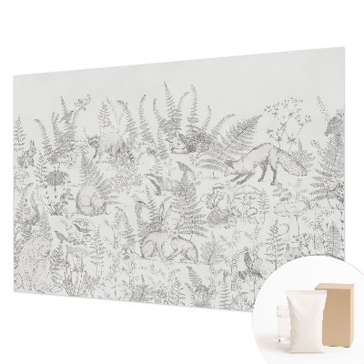 Vlies fotótapéta hálószobába Erdei állatok