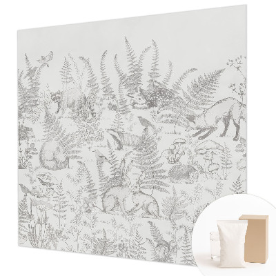 Vlies fotótapéta hálószobába Erdei állatok