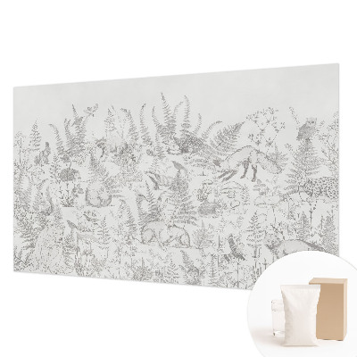 Vlies fotótapéta hálószobába Erdei állatok