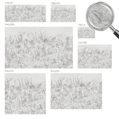 Vlies fotótapéta hálószobába Erdei állatok