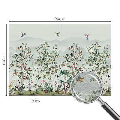 Vlies fotótapéta gyerekszobába Egzotikus fák