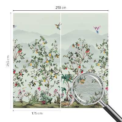 Vlies fotótapéta gyerekszobába Egzotikus fák