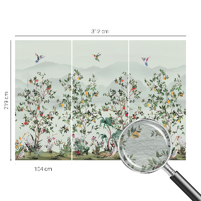 Vlies fotótapéta gyerekszobába Egzotikus fák