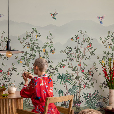 Vlies fotótapéta gyerekszobába Egzotikus fák