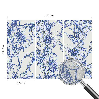 Nyomtatott vlies fotótapéta Virágágak