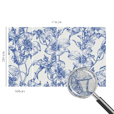 Nyomtatott vlies fotótapéta Virágágak