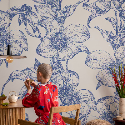 Nyomtatott vlies fotótapéta Virágágak