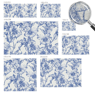 Nyomtatott vlies fotótapéta Virágágak