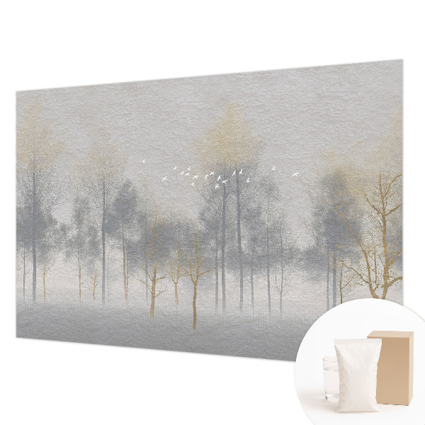 Fotótapéta hálószobába Erdő harmóniája