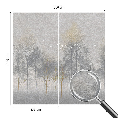 Fotótapéta hálószobába Erdő harmóniája