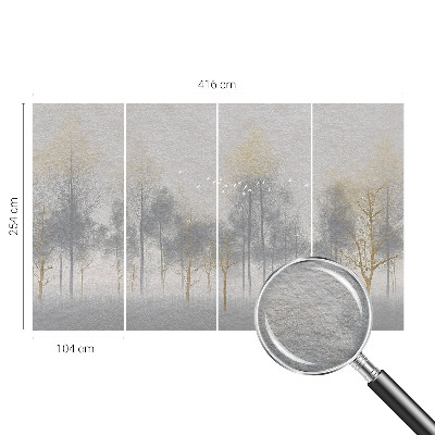 Fotótapéta hálószobába Erdő harmóniája