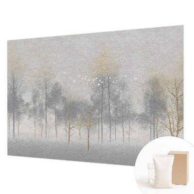 Fotótapéta hálószobába Erdő harmóniája