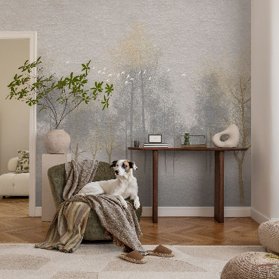 Fotótapéta hálószobába Erdő harmóniája