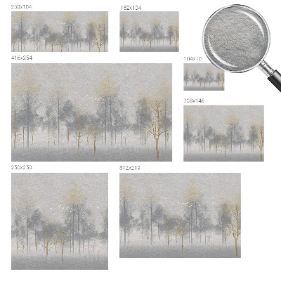 Fotótapéta hálószobába Erdő harmóniája