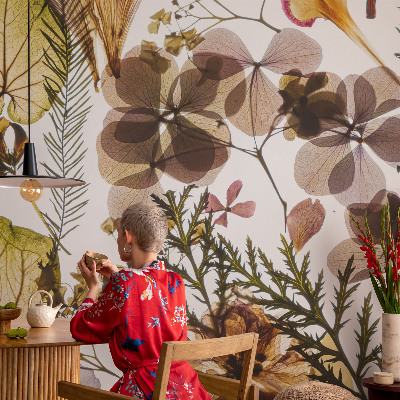 Dekoratív fotótapéta nappaliba Természetes összetétel