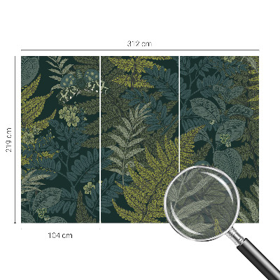 Vlies alapú fotótapéta Zöld elegancia