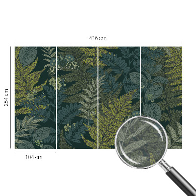 Vlies alapú fotótapéta Zöld elegancia