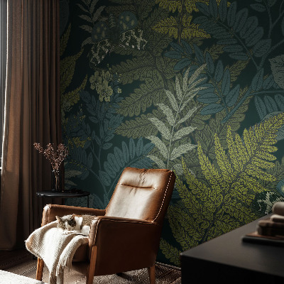Vlies alapú fotótapéta Zöld elegancia