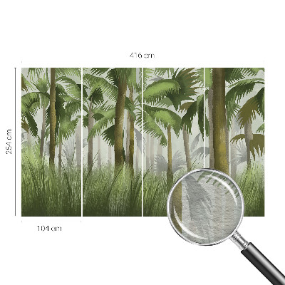 Vlies fotótapéta hálószobába Trópusi erdő