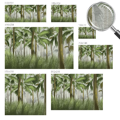 Vlies fotótapéta hálószobába Trópusi erdő