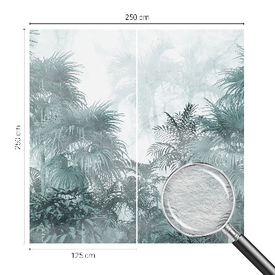 Fotótapéta hálószobába Egzotikus zöld