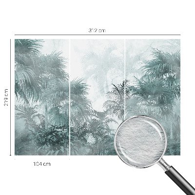 Fotótapéta hálószobába Egzotikus zöld