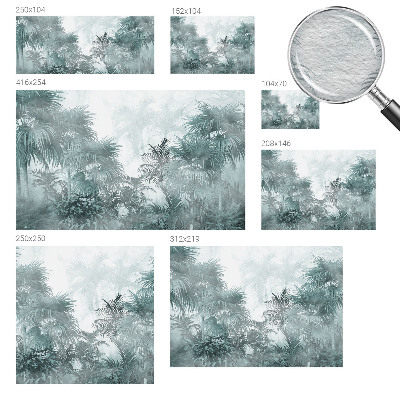 Fotótapéta hálószobába Egzotikus zöld