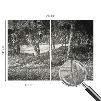 Modern fotótapéta méretre Egy békés táj