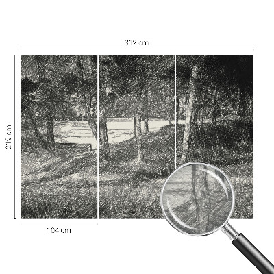 Modern fotótapéta méretre Egy békés táj