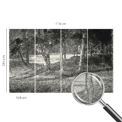 Modern fotótapéta méretre Egy békés táj