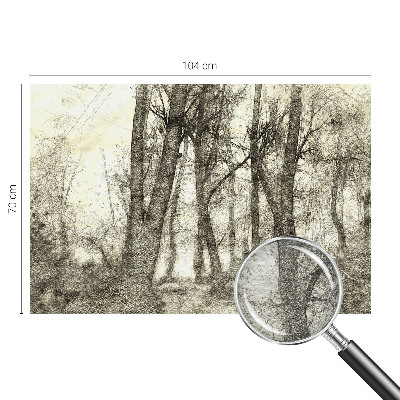 Dekoratív fotótapéta nappaliba Erdei melankólia