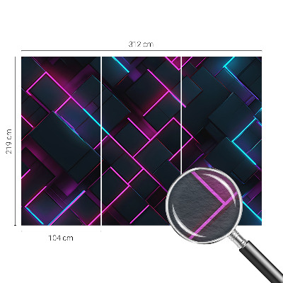Fényképes tapéta Neon geometria