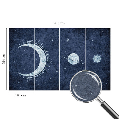 Nyomtatott vlies fotótapéta Csillag motívum