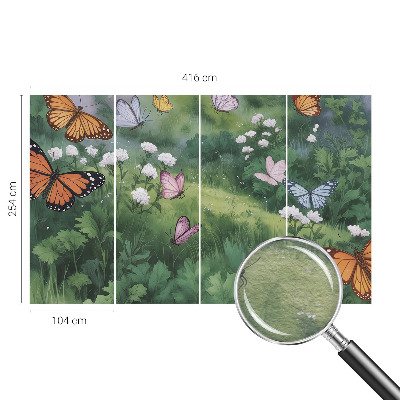 Kép tapéta Pillangók a réten